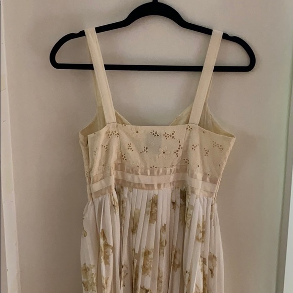 NWOT Anthropologie Deletta Pleated Floral Dress S - Picture 6 of 7